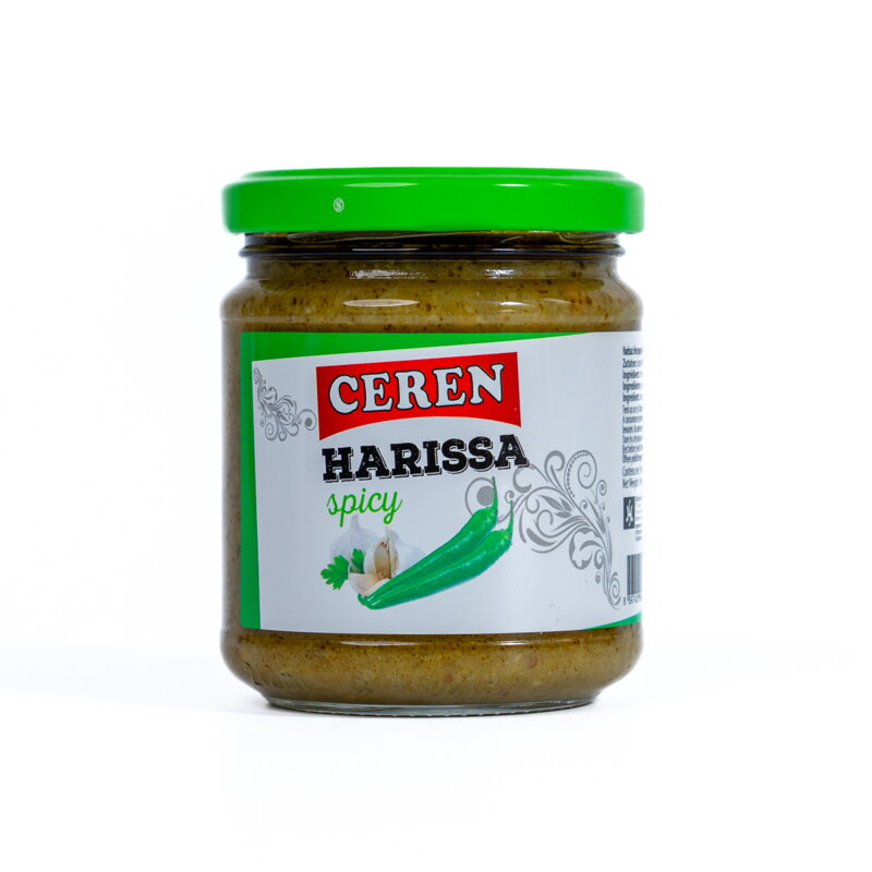 Pálivá pepřová omáčka Harissa zelená 190g